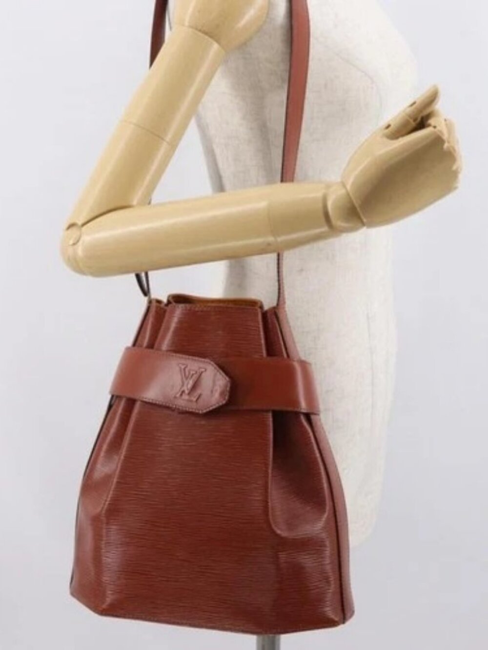 LOUIS VUITTON Epi Sac de Paul PM Shoulder Bag Brown M80203 LV Auth 171685 - Picture 13 of 15